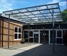 Bespoke canopy shelter, Enfield Resource Centre