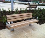 Stoke - contemporary steel and timber outdoor seating for public spaces