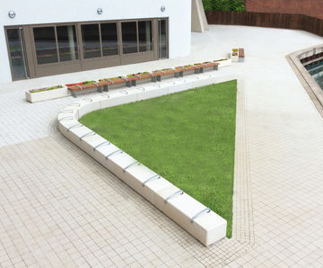 Bespoke concrete seating / planters, residential project