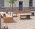 Linares - contemporary timber and steel outdoor seating and table range 1