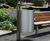 Bradford Post-Mounted Stainless Steel Litter Bin 2