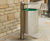 Bradford Post-Mounted Stainless Steel Litter Bin 1