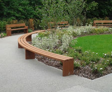 Imperial - outdoor timber curved or straight seating