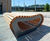 Saarbrucken - contemporary timber and steel outdoor seating 6
