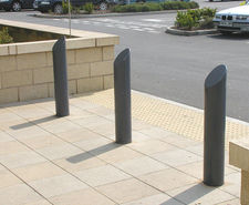 Steel Bollard Slant Top 139mm Diameter 