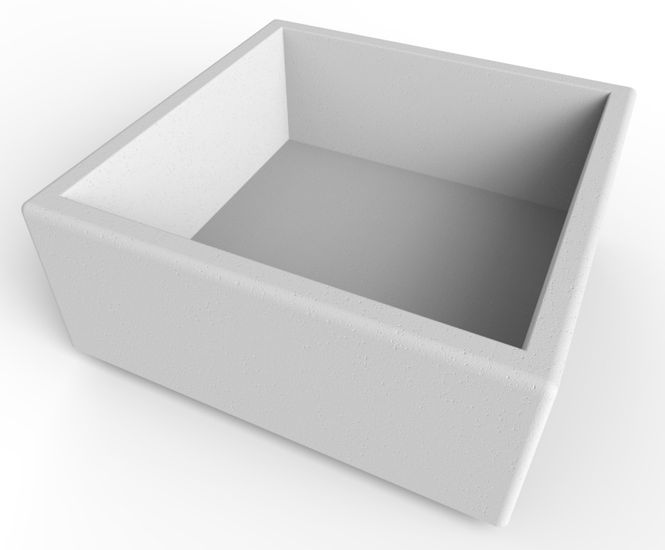 Grafton - large square precast concrete outdoor planter