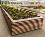 Stoke timber-clad free-standing planter