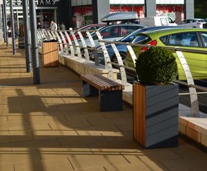 Street furniture - Elliott's Field Shopping Park, Rugby