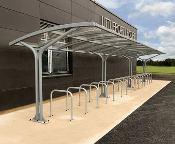 Cycle parking and street furniture for leisure centre