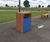 Deacon - 100L contemporary timber and steel outdoor litter bin 1