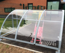 Cycle storage and traffic control for school nursery