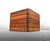 Deacon Cube - small outdoor hardwood and steel bench for public spaces 1