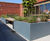 Planters and seating for rooftop garden - Manchester 9