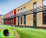 Large canopy shelter and outdoor furniture for school - on this page