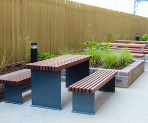 Street furniture and shelter for student accommodation 