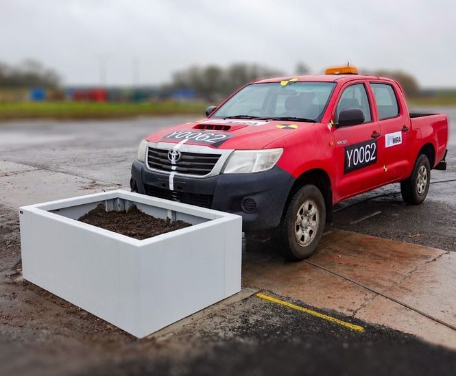 Inspira Protect - steel IWA 14-1 hostile vehicle mitigation planter