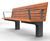 Protect - IWA 14-1 steel and timber impact-resistant outdoor seat 7