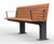Protect - IWA 14-1 steel and timber impact-resistant outdoor seat 11