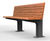 Protect - IWA 14-1 steel and timber impact-resistant outdoor seat 10