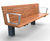 Protect - IWA 14-1 steel and timber impact-resistant outdoor seat 0