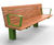 Protect - IWA 14-1 steel and timber impact-resistant outdoor seat 8