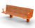 Protect - IWA 14-1 steel and timber impact-resistant outdoor seat 9