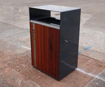 Protect - steel and timber IWA 14-1 impact-tested 120L outdoor litter bin
