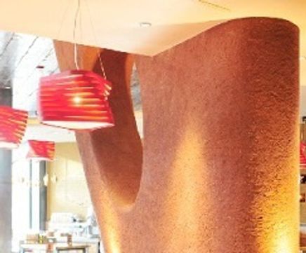 Clay plaster used in Nando's throughout UK