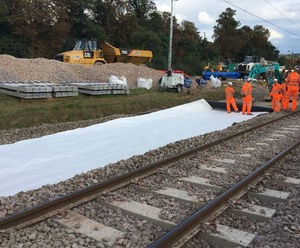 PW2 and PW3.1 - geocomposite drainage trackbed separators
