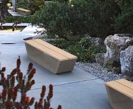 Mago - Drakkar concrete and timber bench