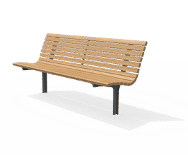 LARUSDESIGN - Axis harwood and cast iron seat