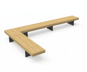 LARUSDESIGN - Trave hardwood and steel bench