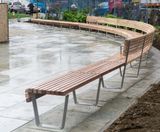 23m bespoke curved bench seating - the Polygon, Clapham - on this page