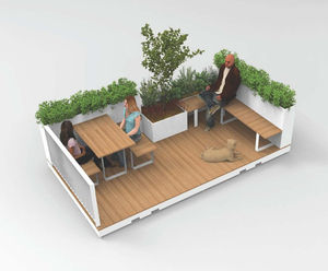 Increase outdoor public areas with Parklets