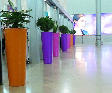 Touch Avant-Garde Planter - lightweight hammered metal effect plant pot