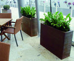 Julius Ceramic Style - ribbed contemporary fibreglass planter