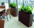Julius Ceramic Style - ribbed contemporary fibreglass planter 0