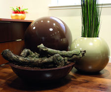 Minsk Bowls - curved fibreglass bowl planters