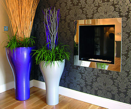 Avant-Garde Vortex - contemporary tapered fibreglass planter