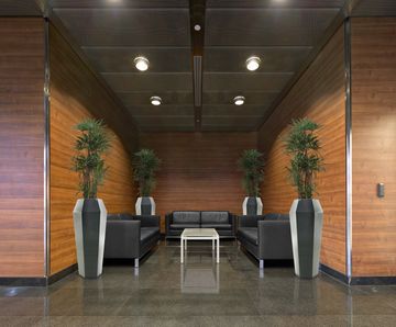 Night and Day Avant-Garde Planter - geometric fibreglass pot planters
