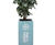 Planters with artificial plants and logos  2