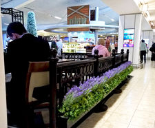 Kubik planters and artificial plants - Edinburgh Airport