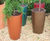 Cylik Spirit Planters - fluted fiberglass garden pots 6