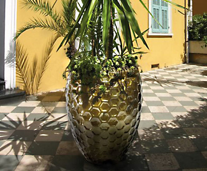 Ceramic Style - Hex ultra-lightweight outdoor planter