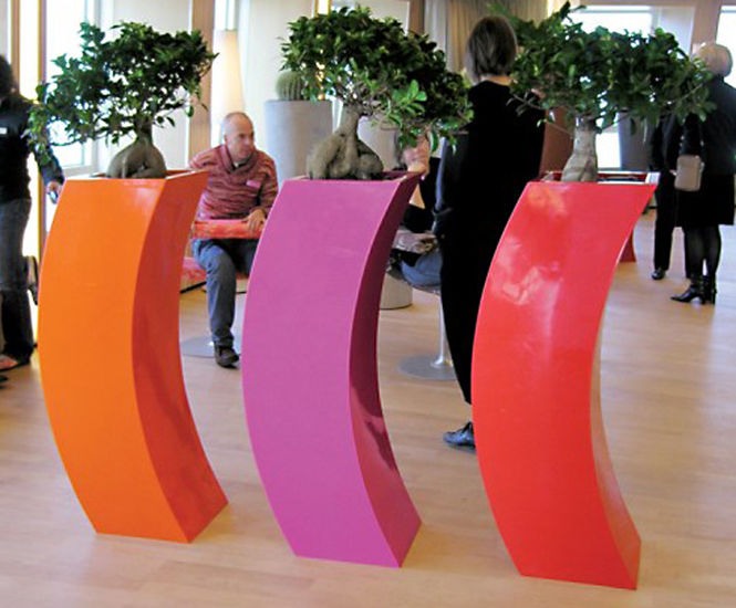 Curvy - Marilyn contemporary, ultra-lightweight planters