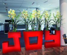 Avant-Garde Alphabet and Digits - fibreglass planters