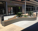 Bespoke lightweight island planters for shopping centre - on this page