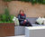 Lightweight planters and furniture for roof show garden 8