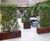 Lightweight planters and furniture for roof show garden 0