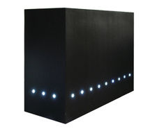 Barrier LED ultra-lightweight GRP planters with lighting